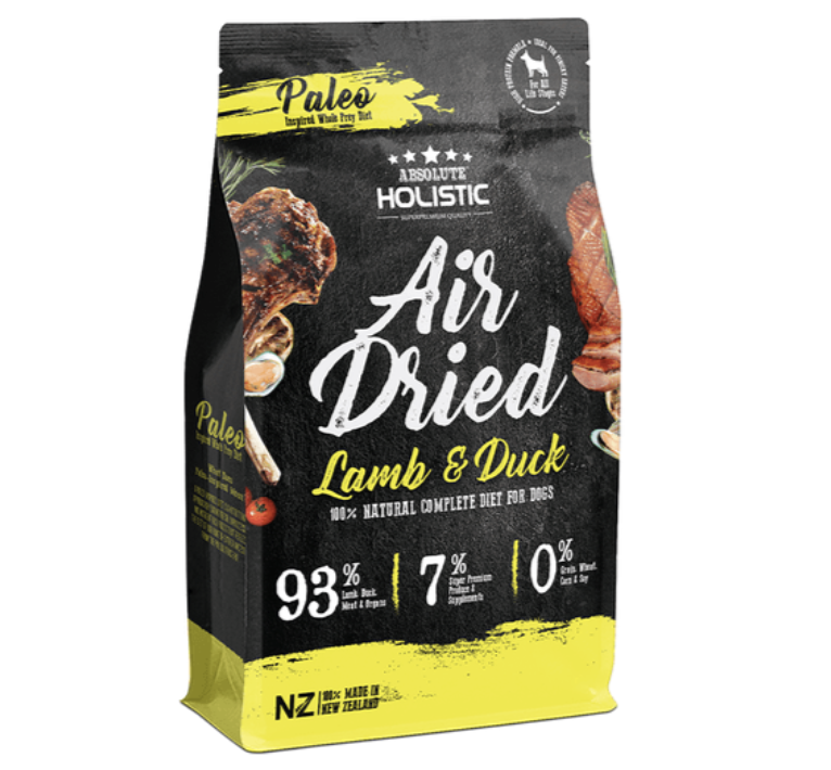 Absolute Holistic Air Dried Dog Food - Lamb & Duck (1kg)