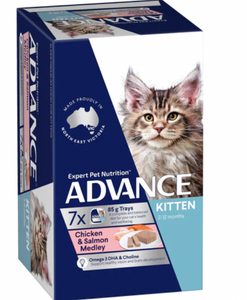 Advance Cat Wet Food - Kitten - Chicken & Salmon Box (7 x 85g)