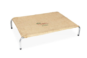 Superior Raised Dog Bed - Hessian - Medium