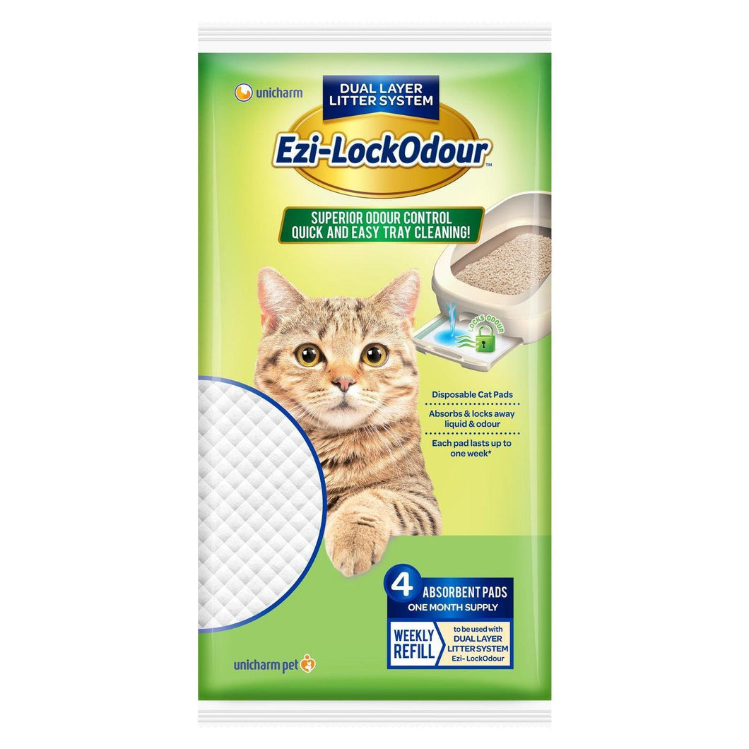 Ezi-LockOdour Cat Litter System Absorbent Cat Pads (4 pack)