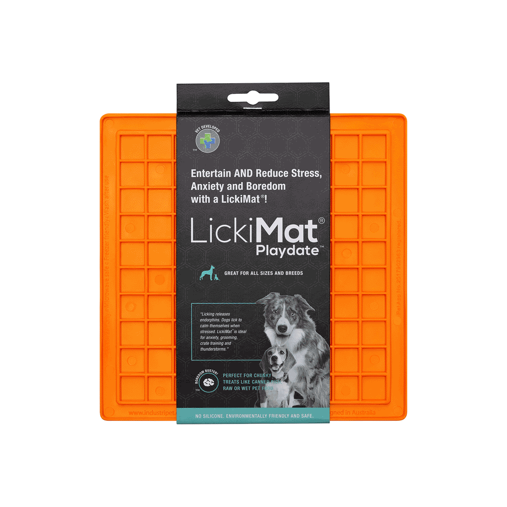 Lickimat Dog Classic Playdate Orange