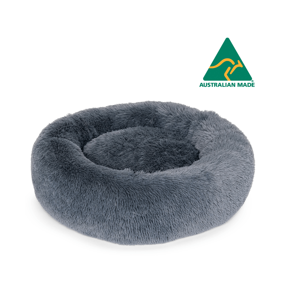 Superior Curl Up Cloud Calming Dog Bed Tranquil Grey - Jumbo