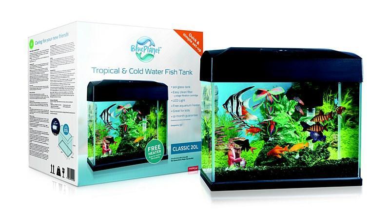 Blue Planet 20L Tropical & Cold Water Classic Fish Tank