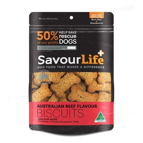Savourlife: Dog Treats -  Beef Biscuits (500g)