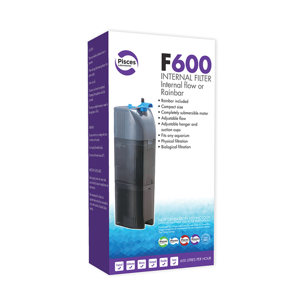 Pisces F600 Internal Filter 600L/Hr
