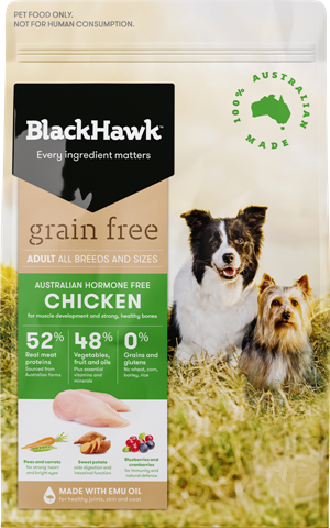 Black Hawk Dog Dry Food - Grain Free - Chicken (7kg)