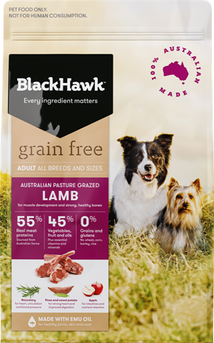 Black Hawk Dog Dry Food - Grain Free - Lamb (15kg)