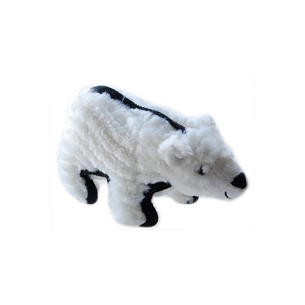 Dog Toy Ruff Play Plush Buddies Polar Bear 19cm