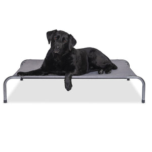 Superior Raised Dog Bed - Grey & Mottled Silver - Jumbo