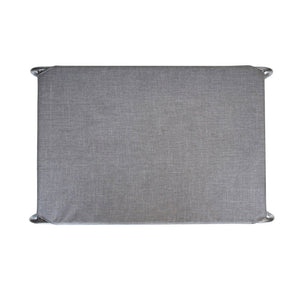Superior Raised Dog Bed - Grey & Mottled Silver - Medium