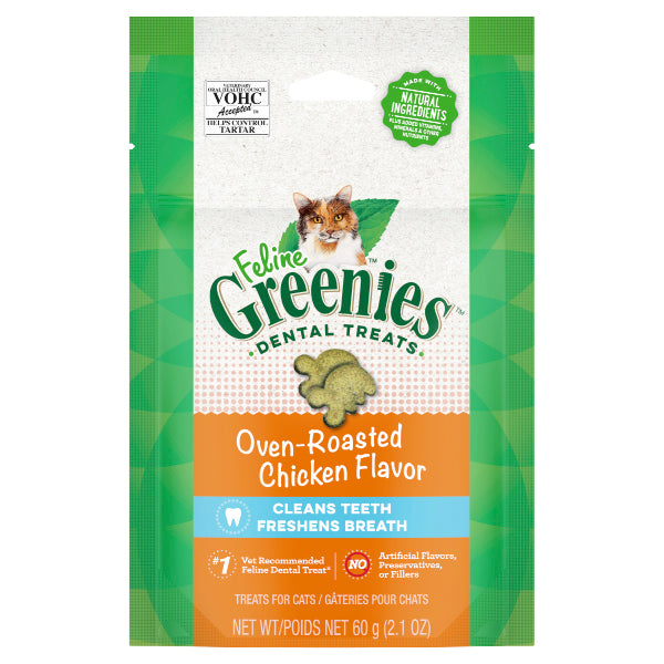 Greenies Dental Treats for Cats - Chicken Flavour (60g)