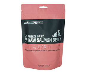 Freeze Dry Australia Salmon Belly (100g)