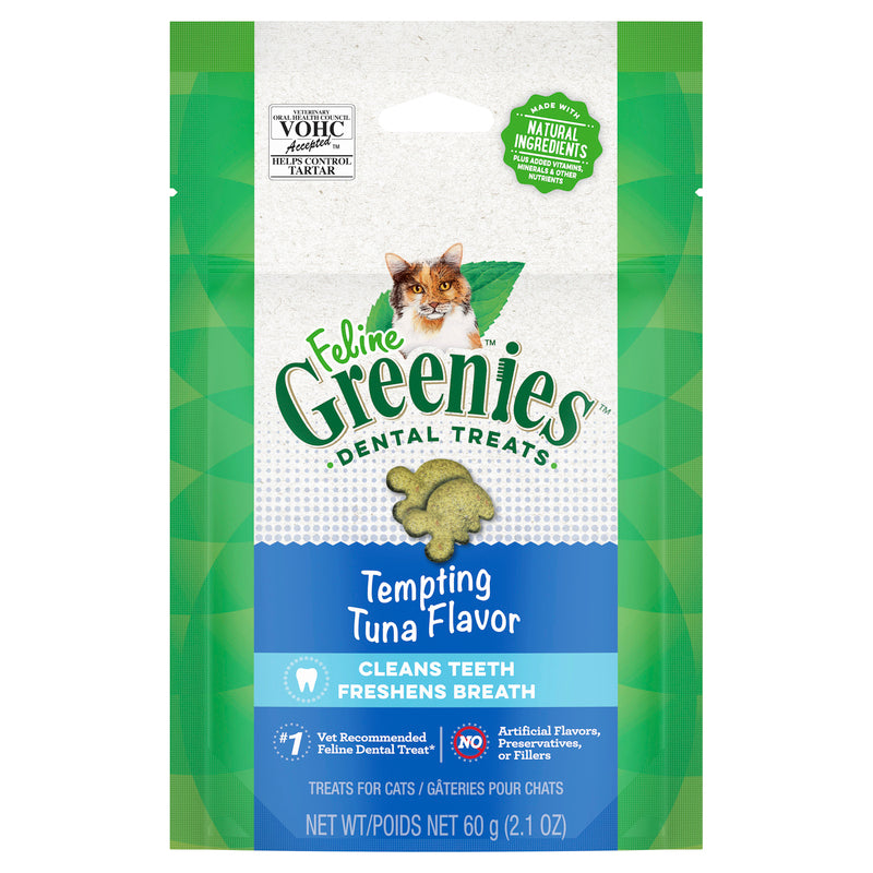 Greenies Dental Treats for Cats - Tuna Flavor (60g)