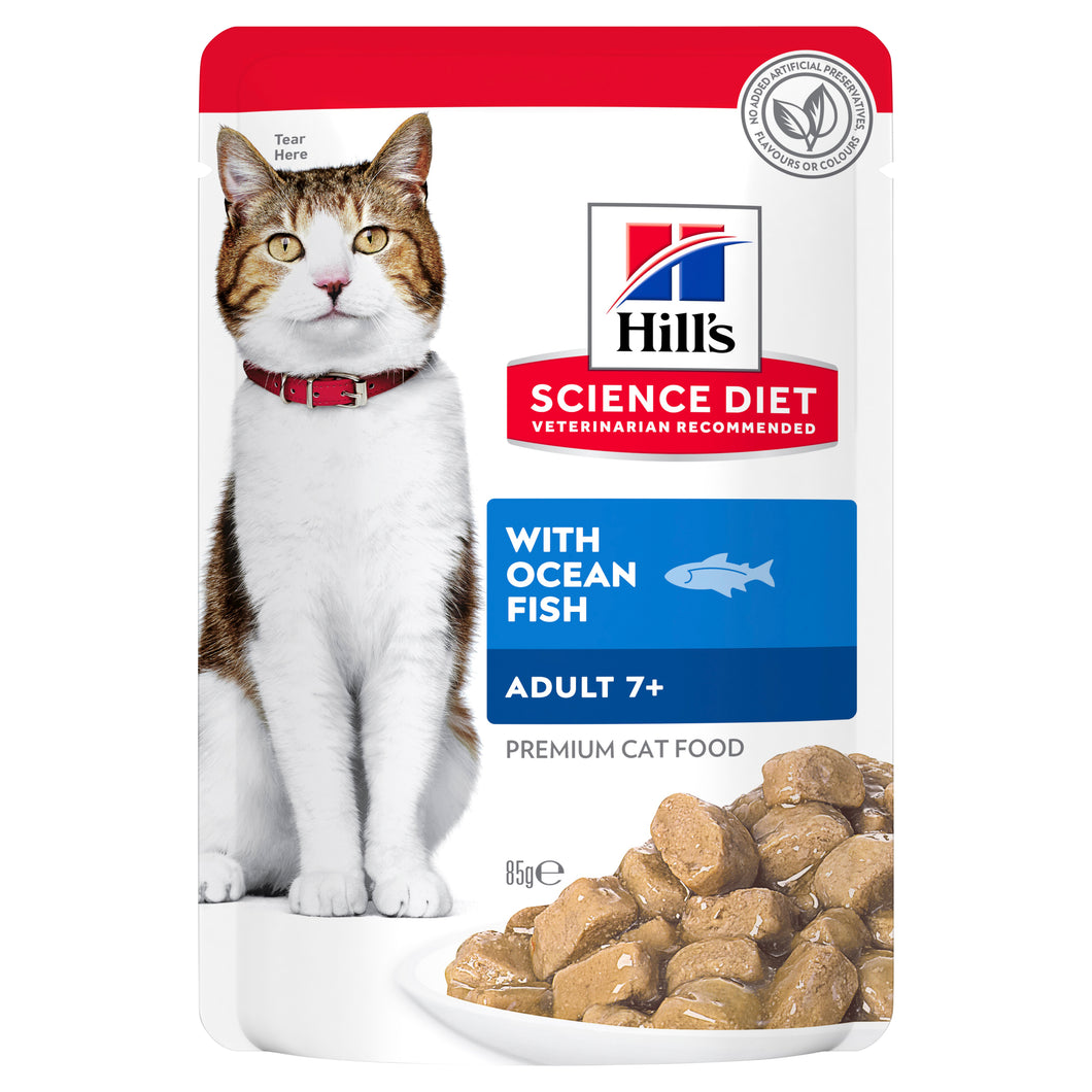Hill's Cat Wet Food - Mature 7+ - Fish (85g)