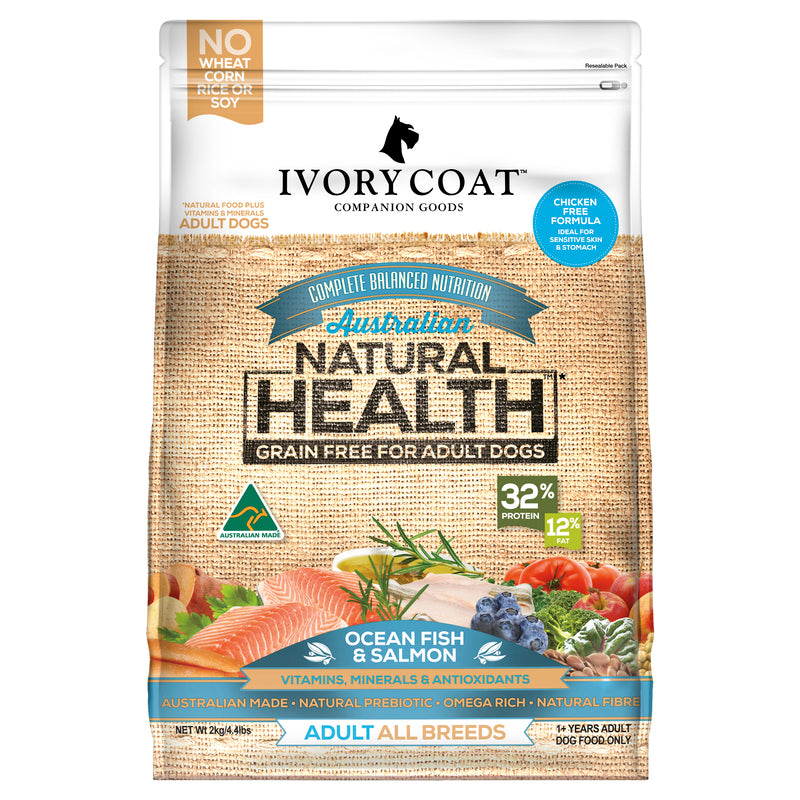 Ivory Coat Dog Dry Food - Ocean Fish & Salmon (2kg)