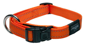 Rogz Classic Dog Collar - Orange - Large