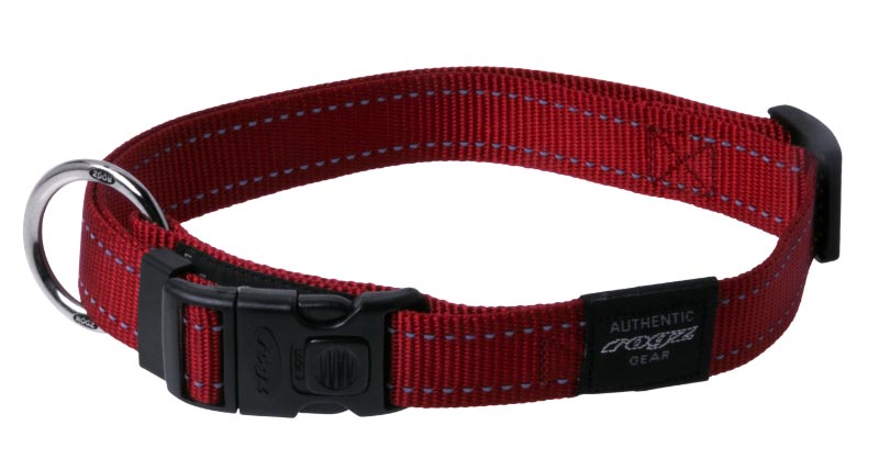 Rogz Classic Dog Collar - Red - XLarge