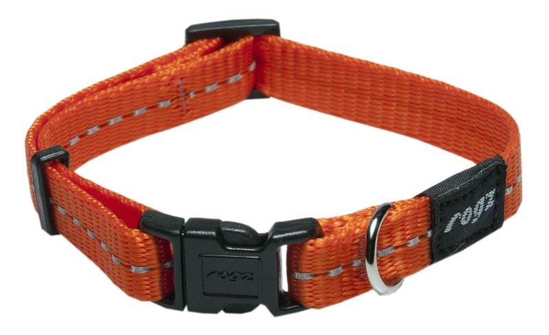 Rogz Classic Dog Collar - Orange - Small