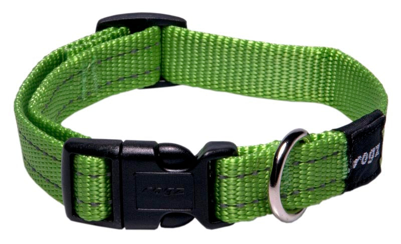 Rogz Classic Dog Collar - Lime - Medium