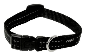 Rogz Classic Dog Collar - Black - Medium