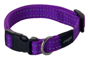 Rogz Classic Dog Collar - Purple - Medium