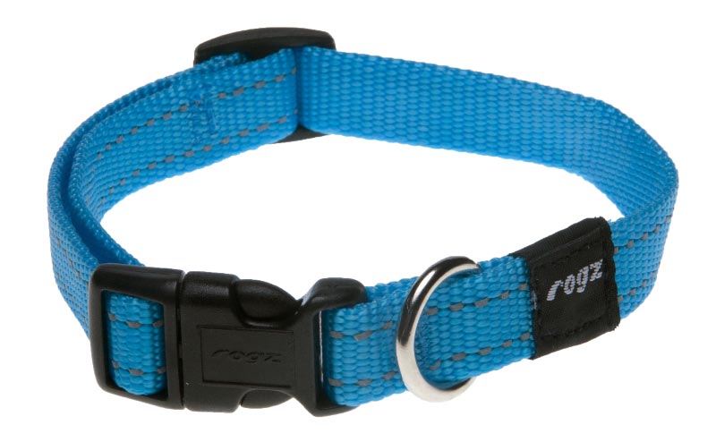 Rogz Classic Dog Collar - Turquoise - Medium
