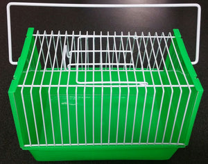 Small Animal Carrier Green & White
