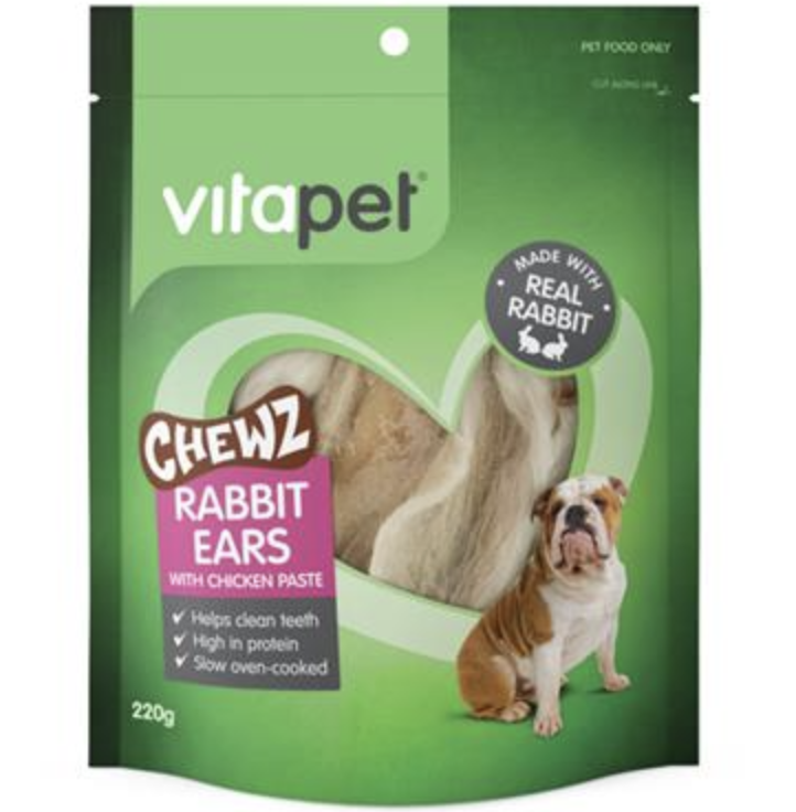 Vitapet Rabbit Ears with Chicken (220g)