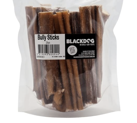 Black dog bully sticks clearance 25