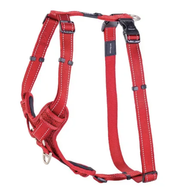 Rogz Control Harness - Red - XLarge