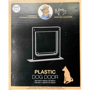 Dr Harry's Plastic Dog Door - White - Small