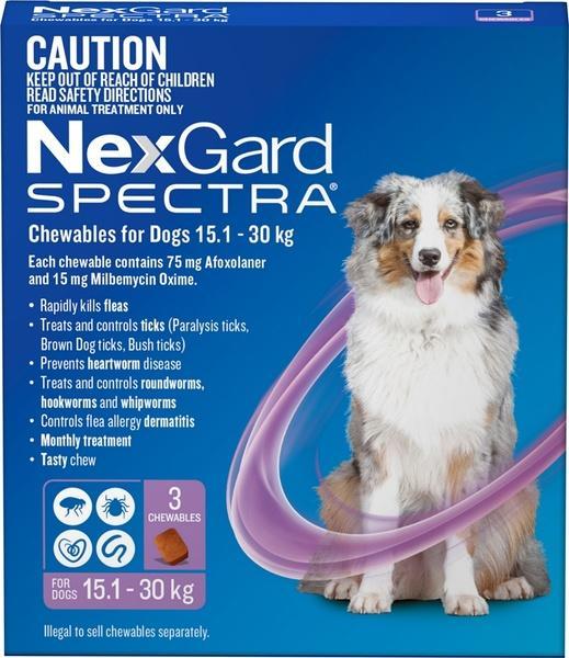 Nexgard Spectra 15-30kg (3 pack)