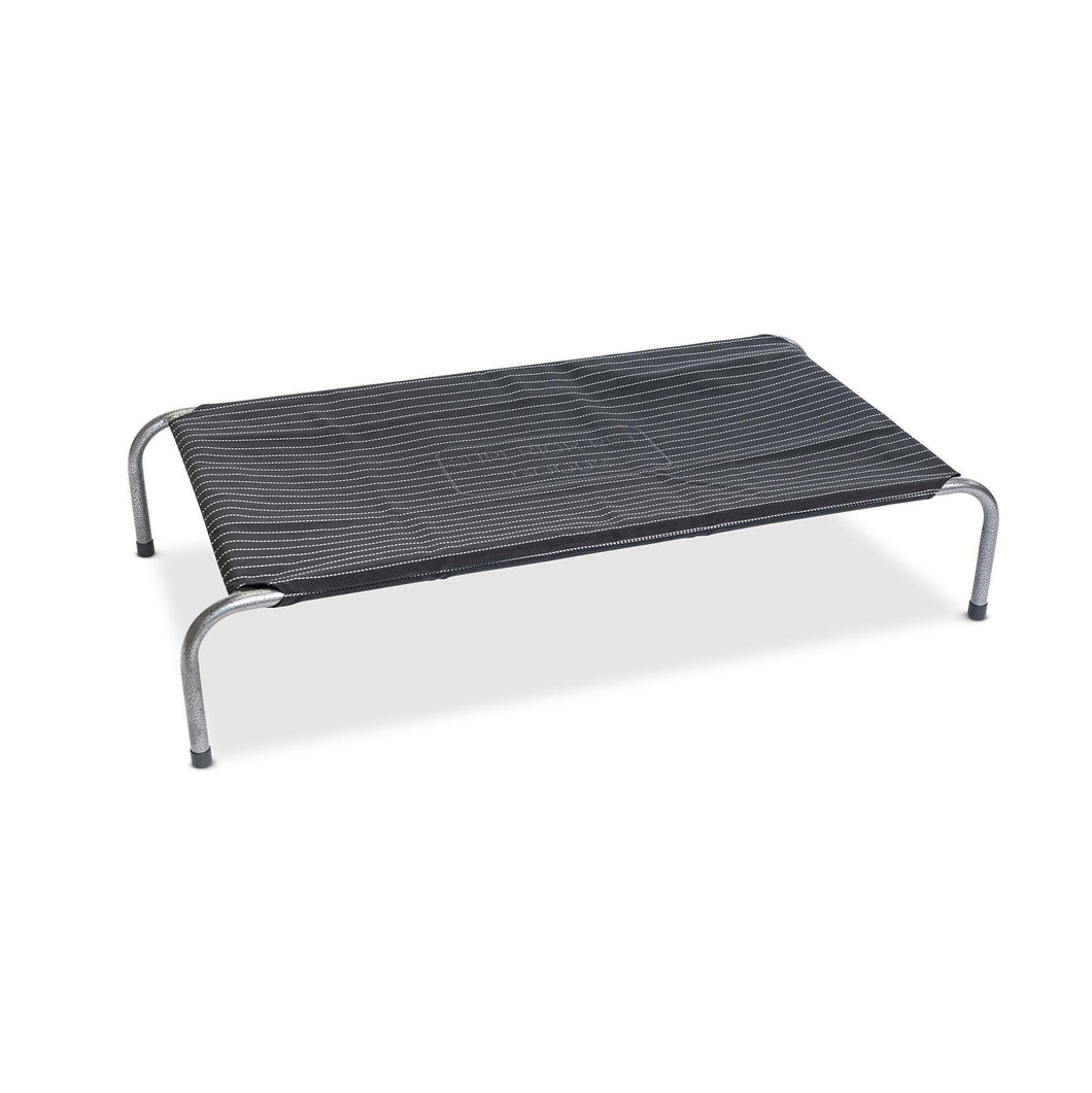 Superior Raised Dog Bed - HD Flea-Free Pinstripe - Medium