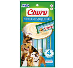 Inaba Churu Dog Treat - Chicken & Cheese (4 pack)