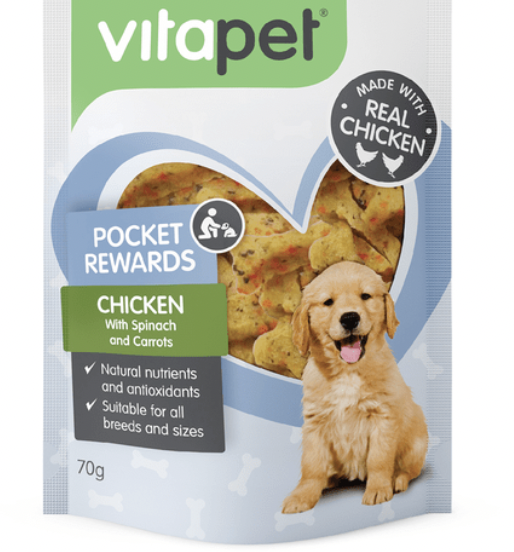 Vitapet Trainers - Chicken & Veg Bones (70g)