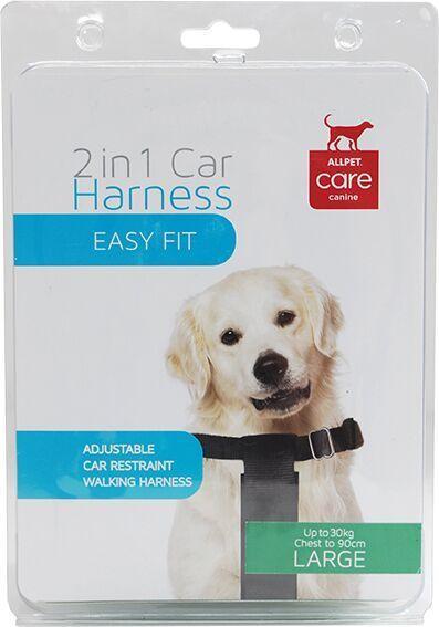 Allpet 2 in 1 Dog Car Harness For Dogs up to 30kg (Large)