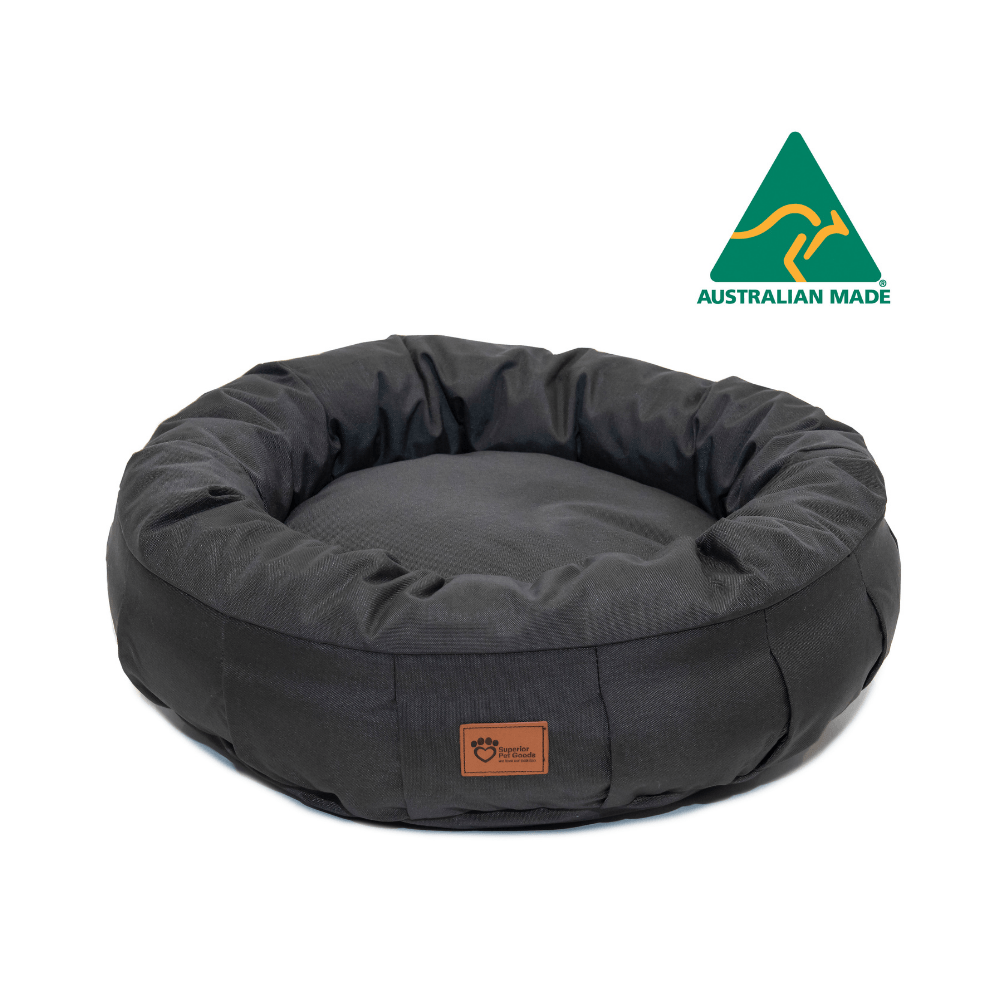 Superior Harley Dog Bed - Canvas Charcoal - Medium